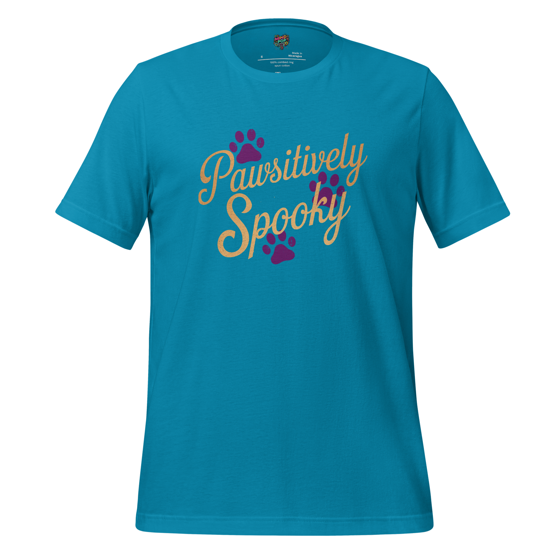 Pawsitively Spooky shirt Aqua