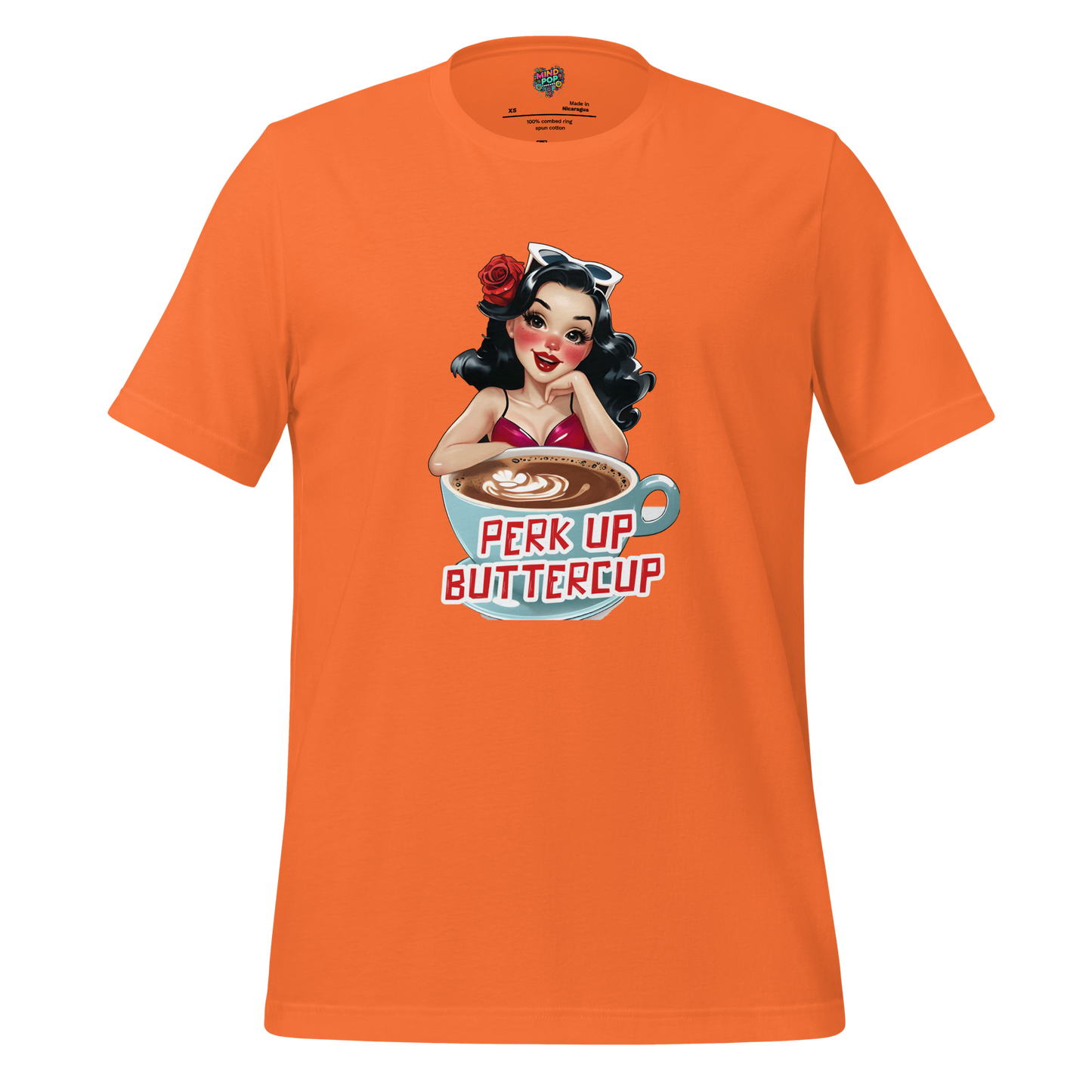 Perk Up Buttercup Shirt Orange