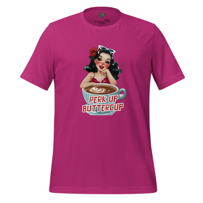 Perk Up Buttercup Shirt Berry
