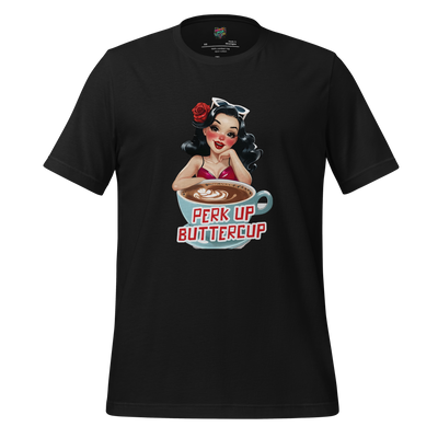 Perk Up Buttercup Shirt Vintage Black