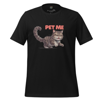 Pet Me – Angry Cat Shirt Vintage Black