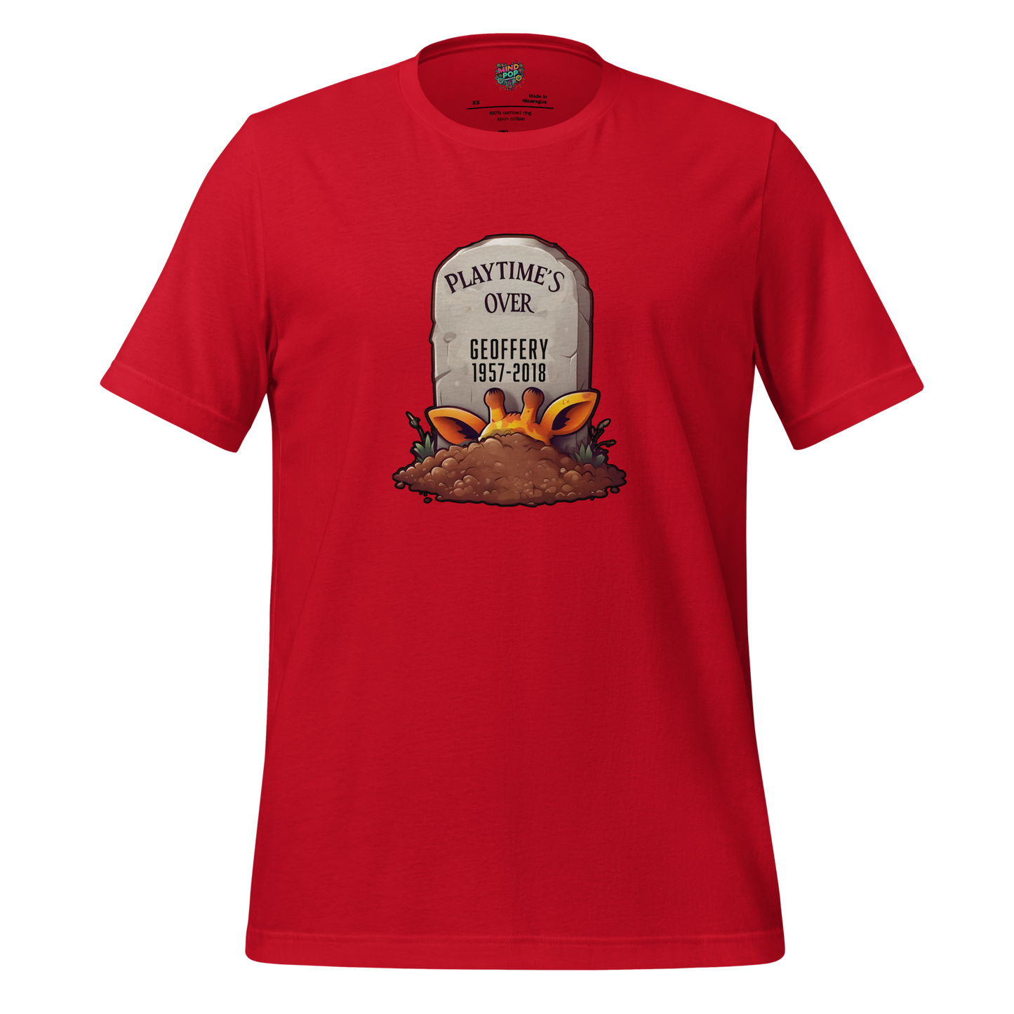 Playtime’s Over — RIP Toy Store Mascot Tee Red