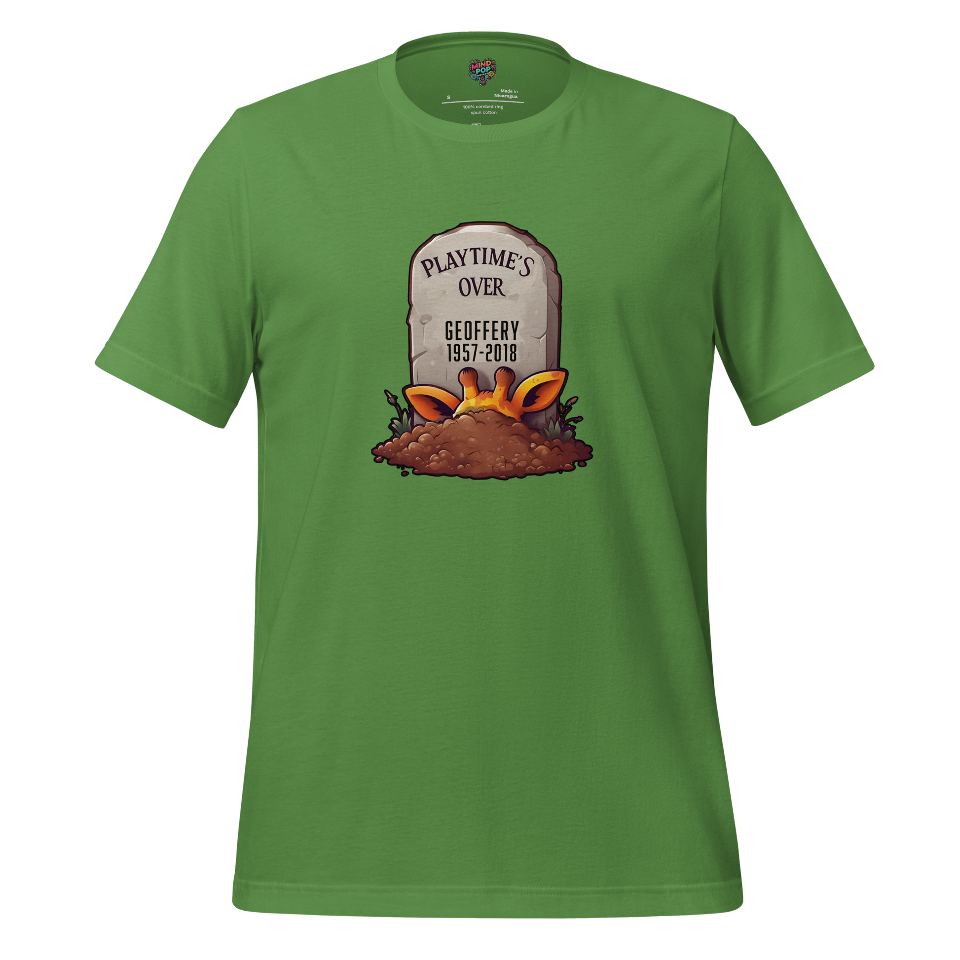 Playtime’s Over — RIP Toy Store Mascot Tee Leaf