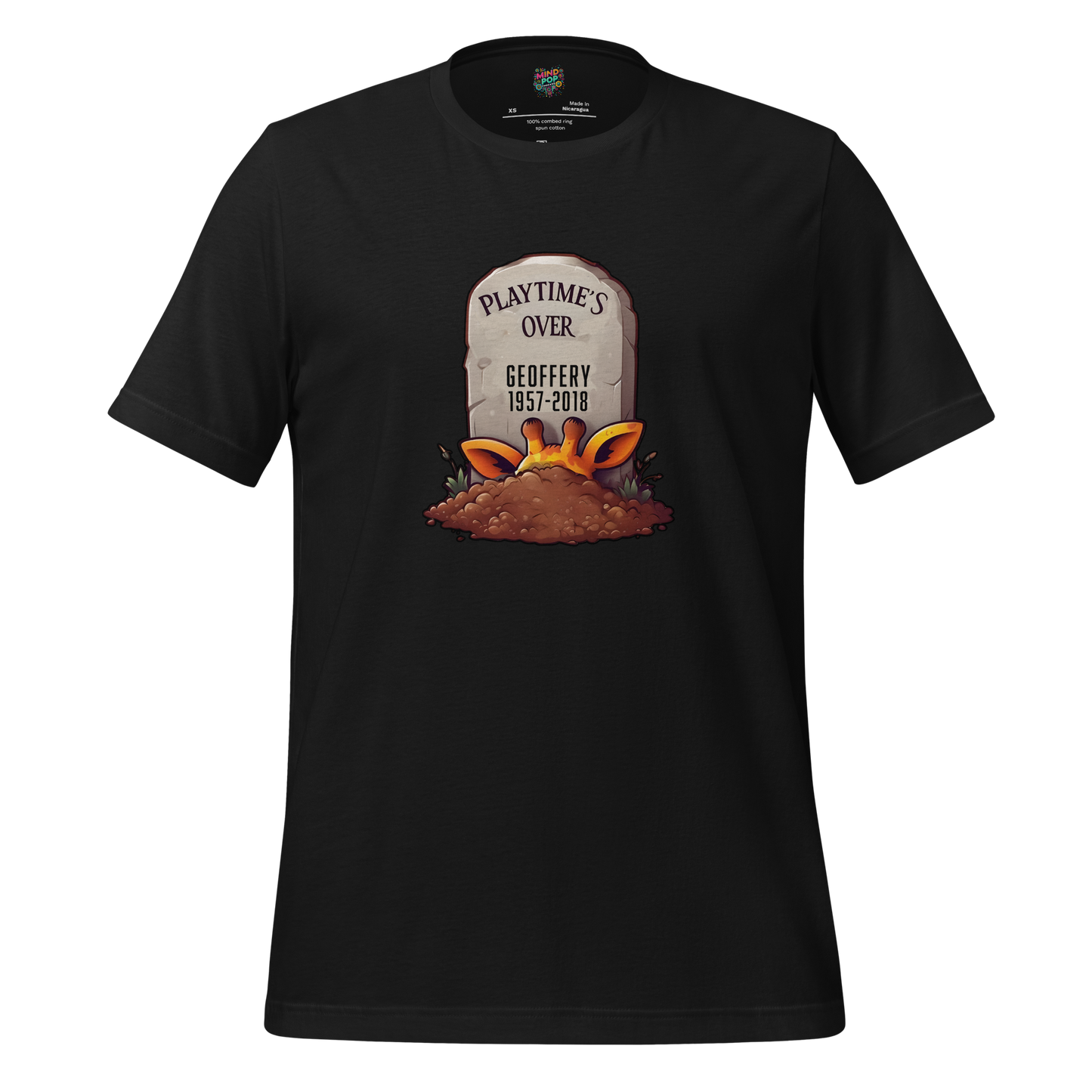 Playtime’s Over — RIP Toy Store Mascot Tee Vintage Black