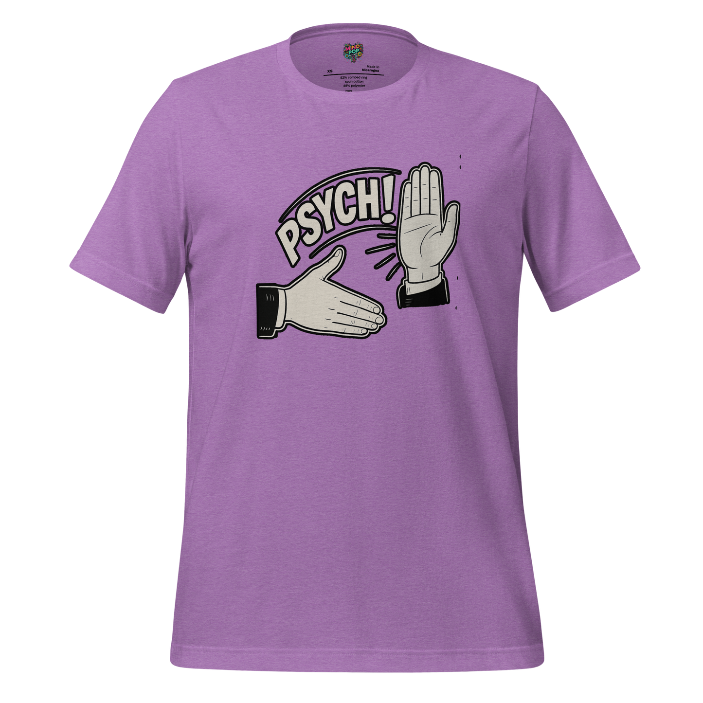 Psych! Shirt Heather Team Purple