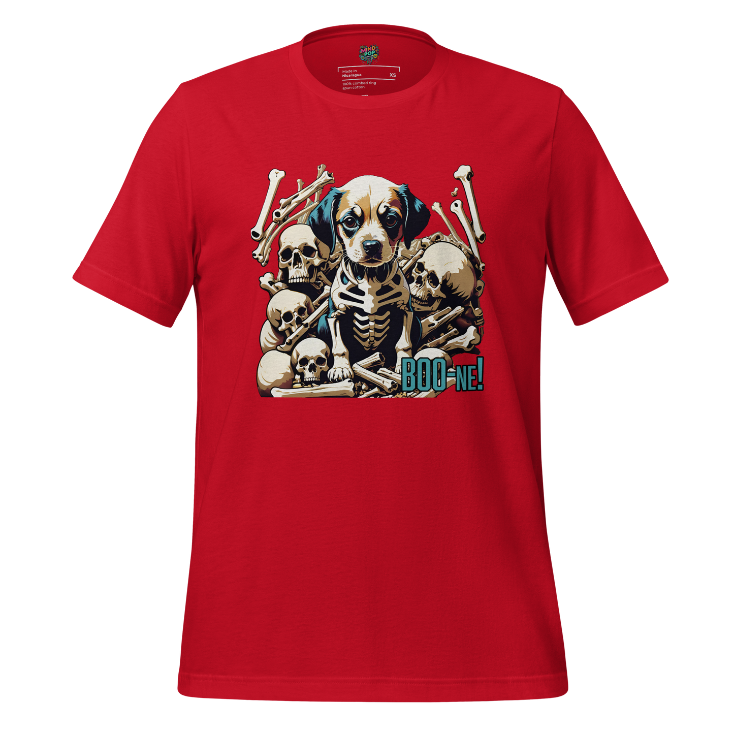Puppy Bone Yard Shirt Red