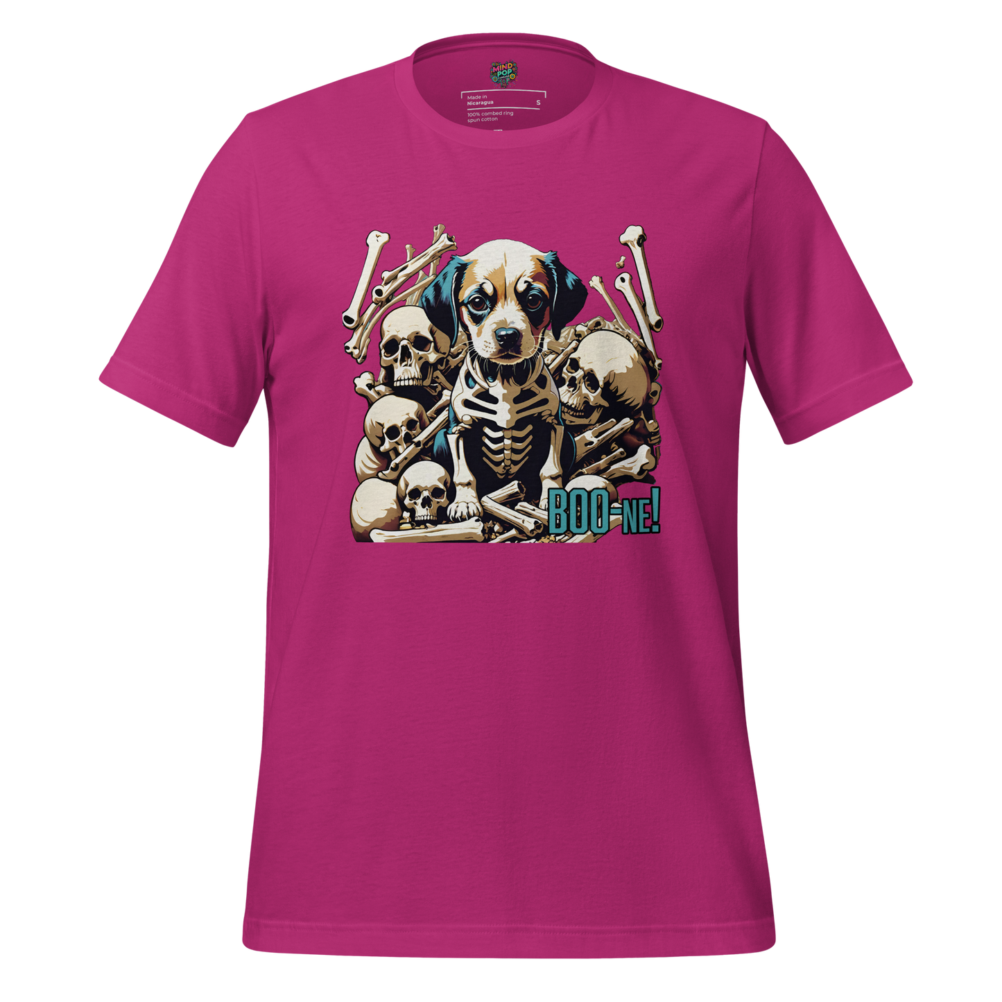 Puppy Bone Yard Shirt Berry