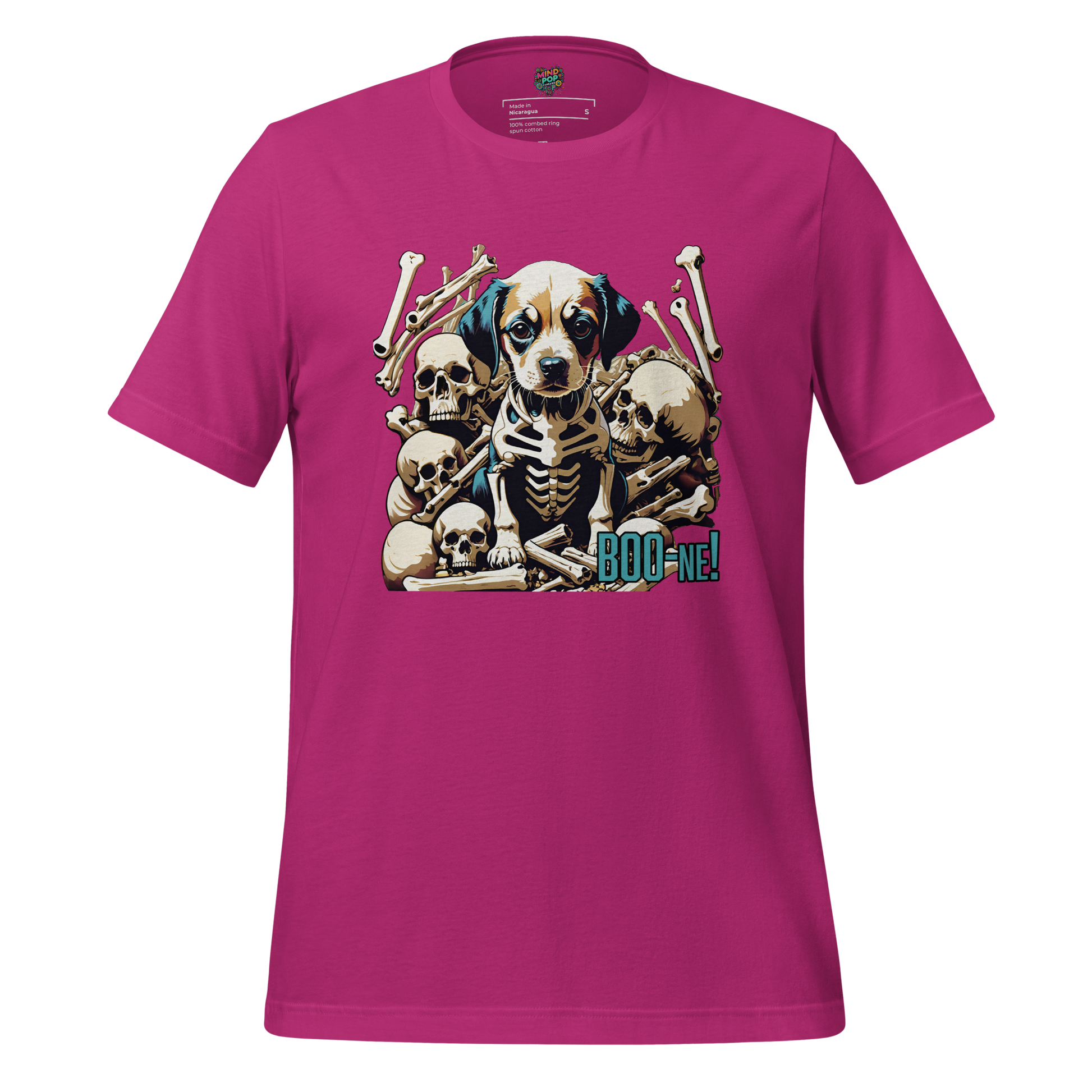 Puppy Bone Yard Shirt Berry
