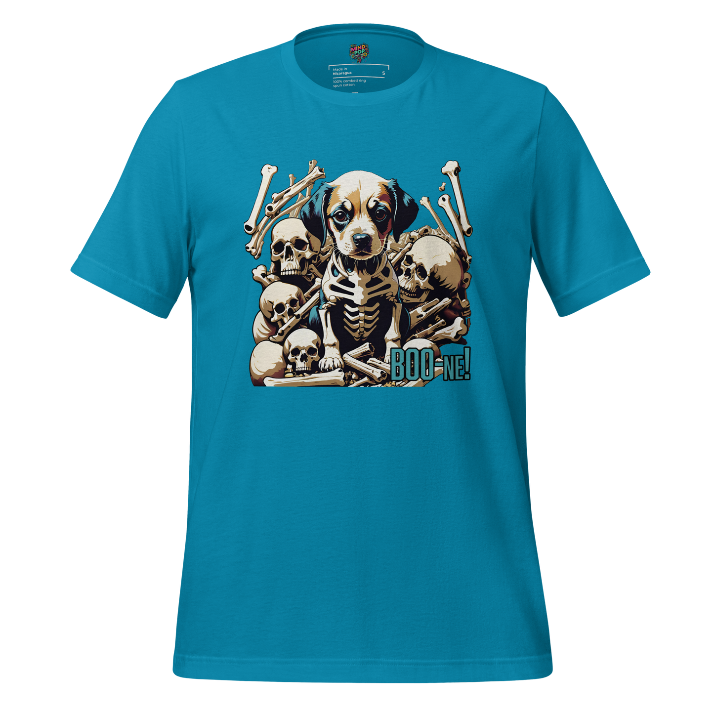 Puppy Bone Yard Shirt Aqua