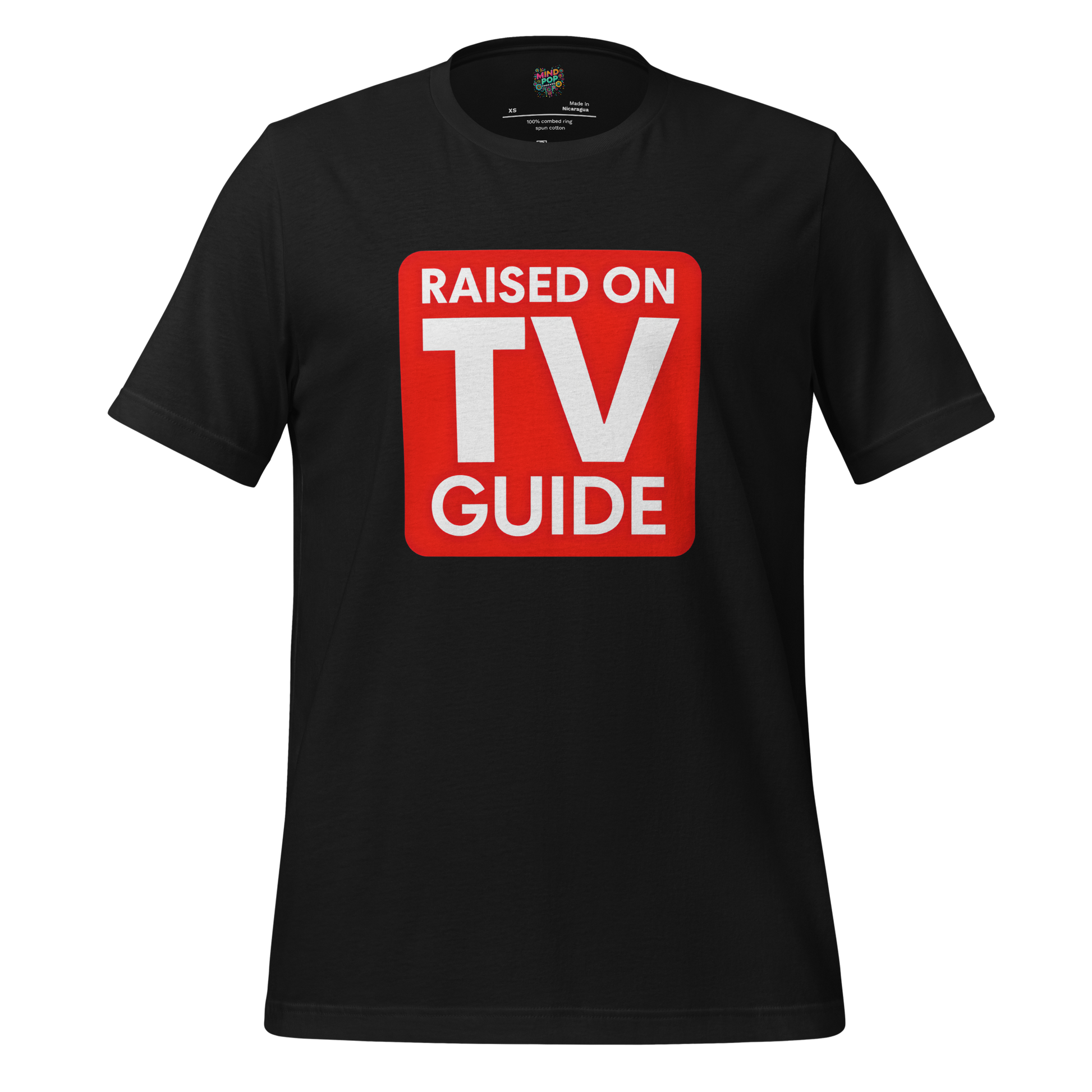 Raised on TV Guide TV Vintage Black