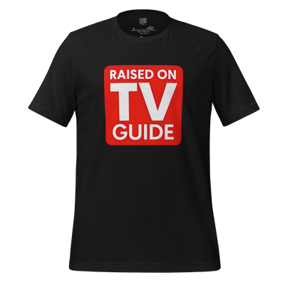 Raised on TV Guide TV Vintage Black
