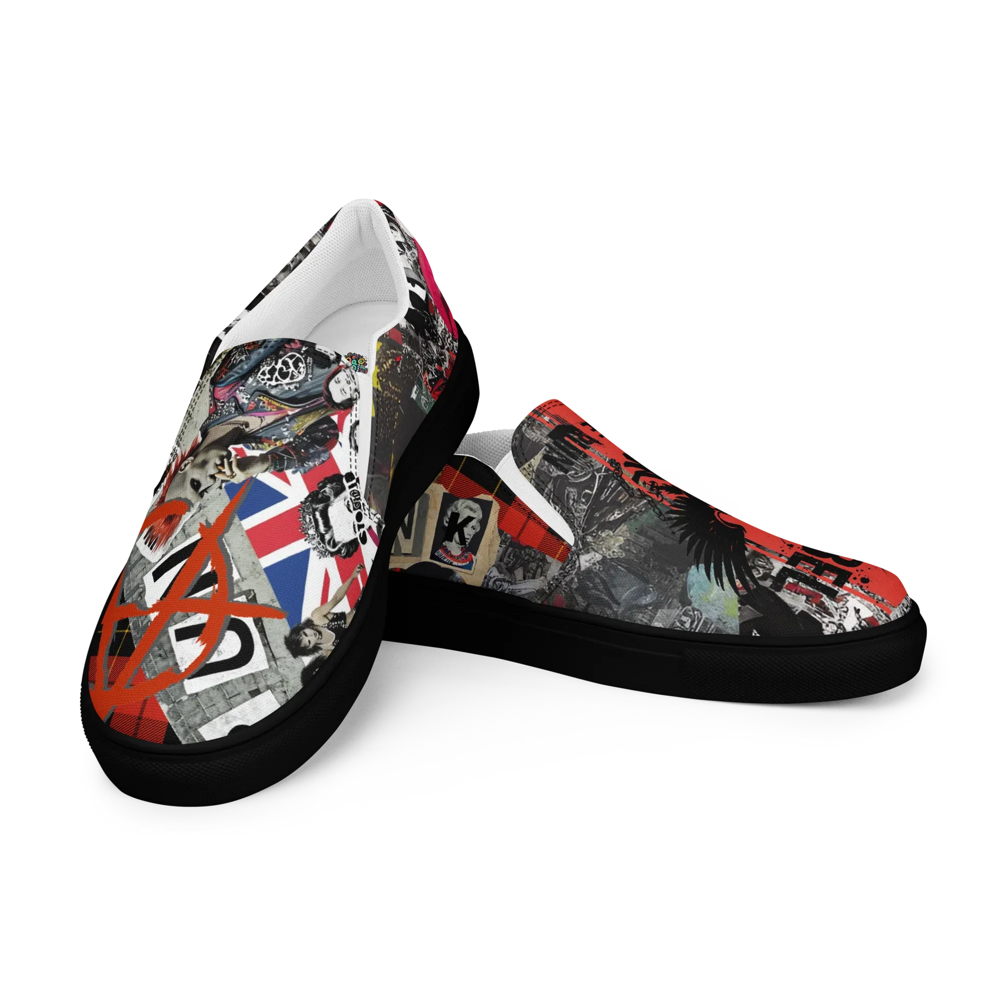 Rebel Before Ruin Men’s slip-on Skaters Black
