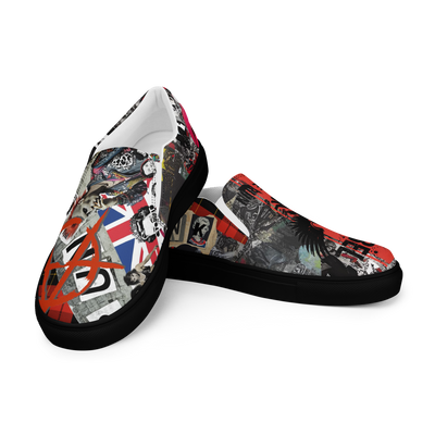 Rebel Before Ruin Men’s slip-on Skaters Black