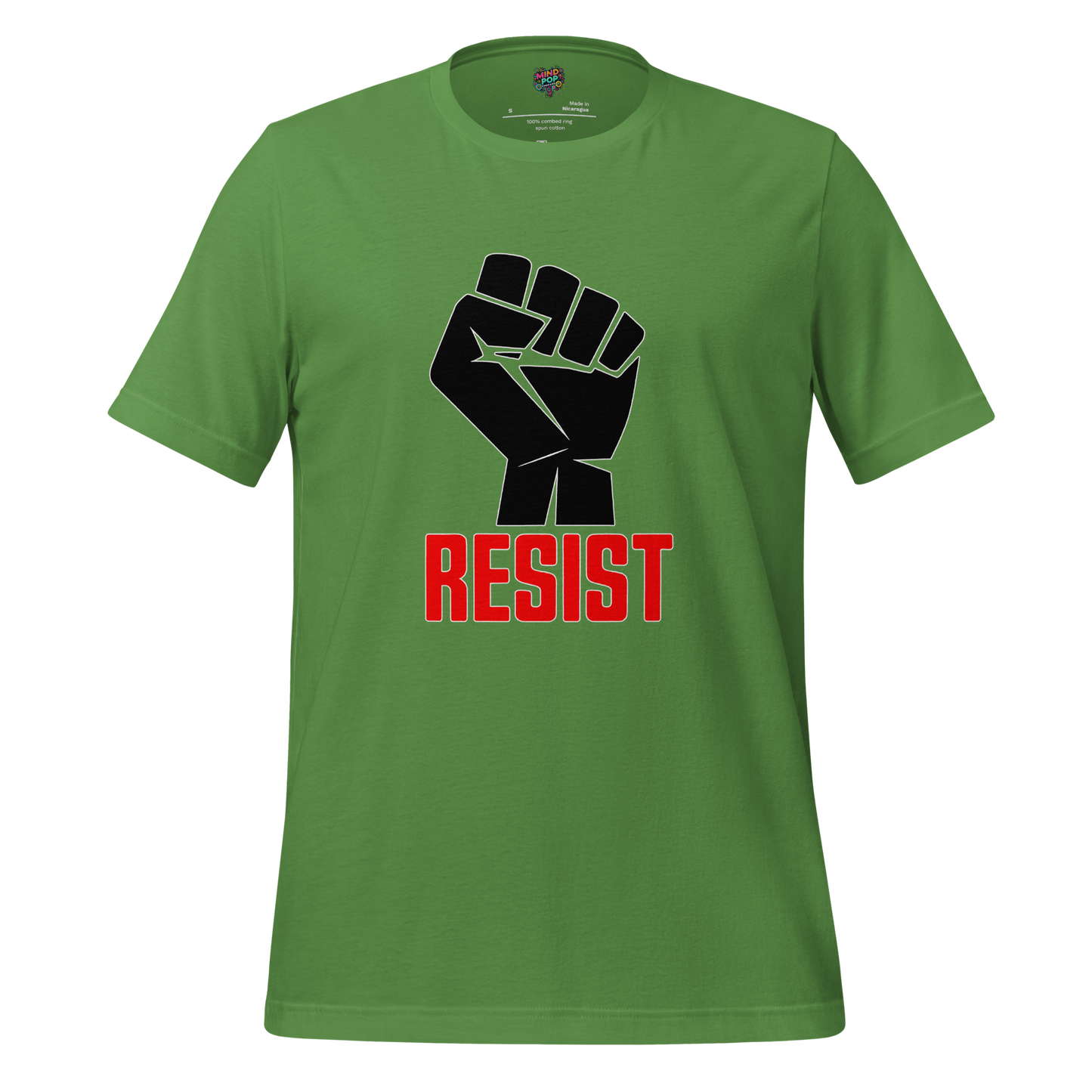 Resist Fist Graphic Tee — Political Protest Shirt Leaf