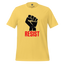 Resist Fist Graphic Tee — Political Protest Shirt Yellow