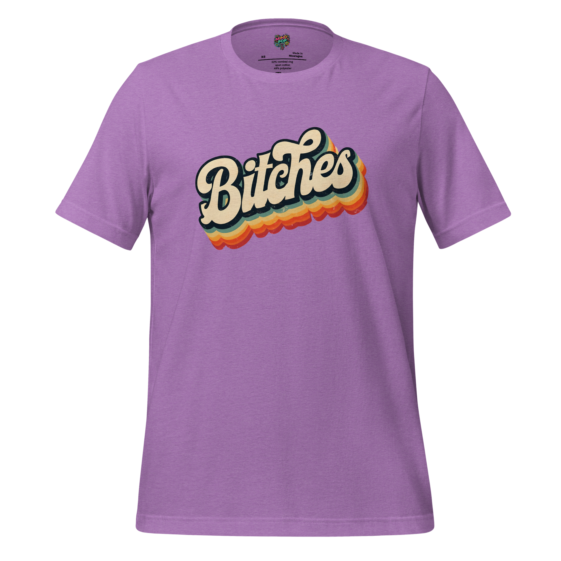 Retro Bitches Shirt Heather Team Purple