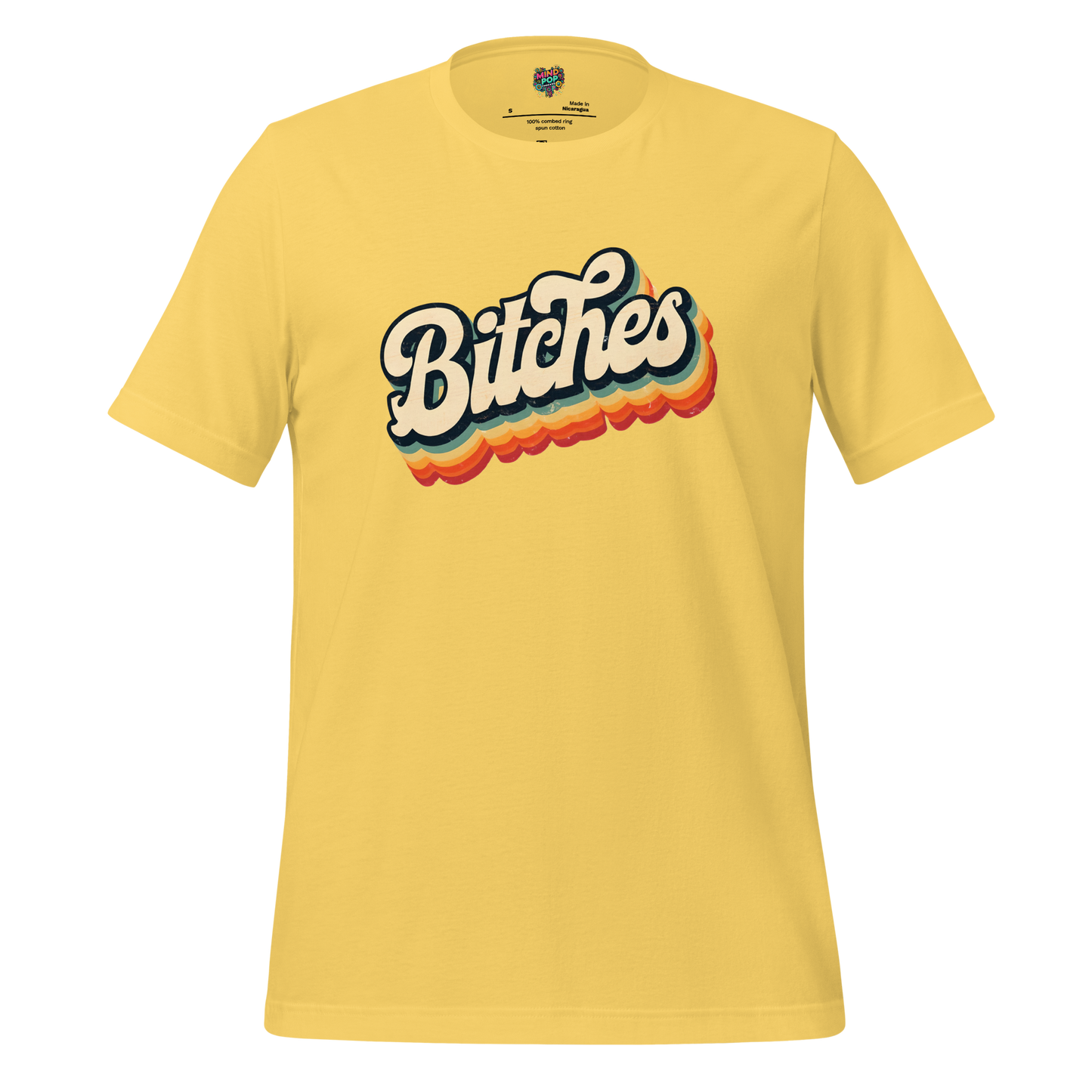 Retro Bitches Shirt Yellow