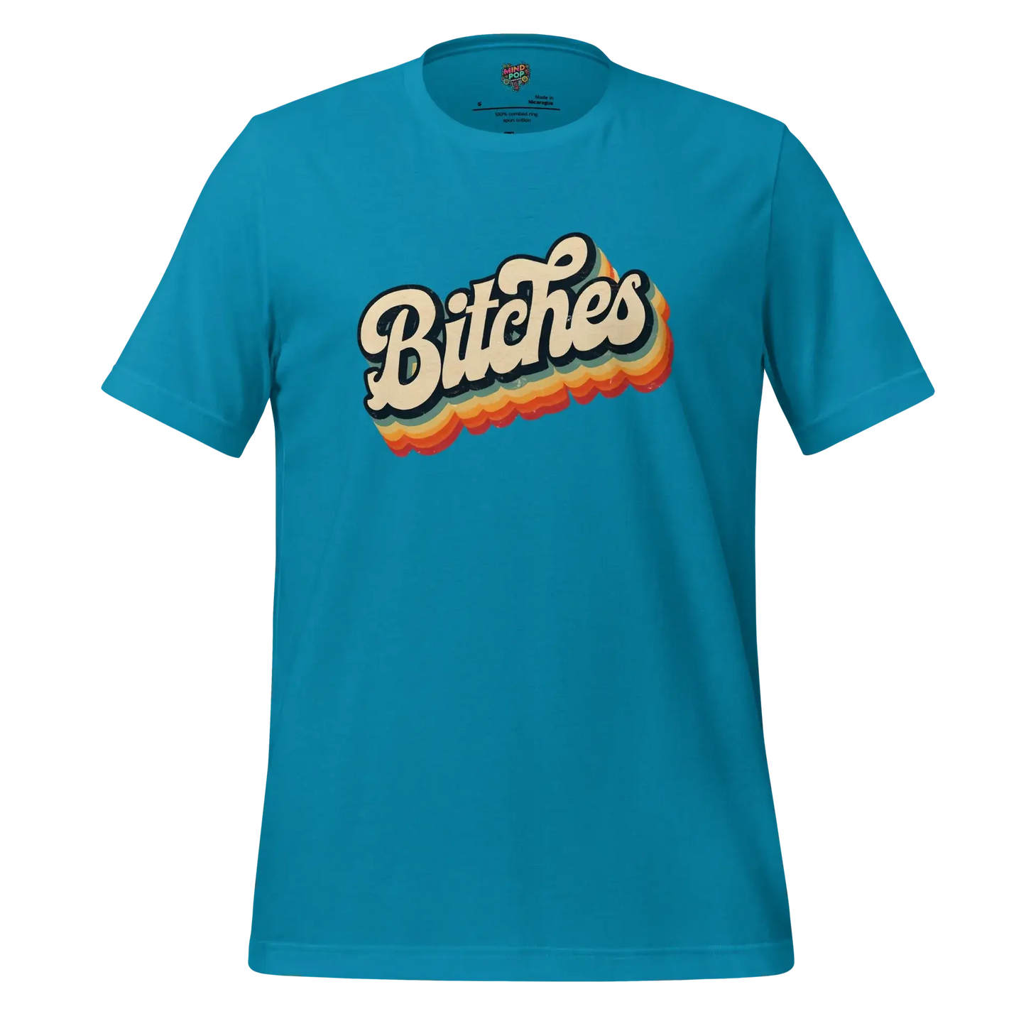 Retro Bitches Shirt Aqua