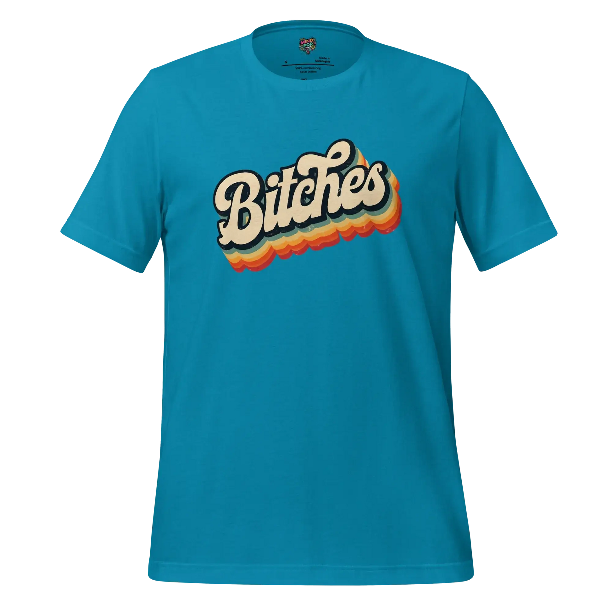 Retro Bitches Shirt Aqua