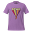 Bowie's Ziggy Stardust Lightning Bolt Tee — 70s Glam Rock Style Heather Team Purple