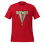 Bowie's Ziggy Stardust Lightning Bolt Tee — 70s Glam Rock Style Red