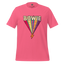 Bowie's Ziggy Stardust Lightning Bolt Tee — 70s Glam Rock Style Charity Pink