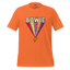 Bowie's Ziggy Stardust Lightning Bolt Tee — 70s Glam Rock Style Orange