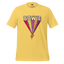 Bowie's Ziggy Stardust Lightning Bolt Tee — 70s Glam Rock Style Yellow