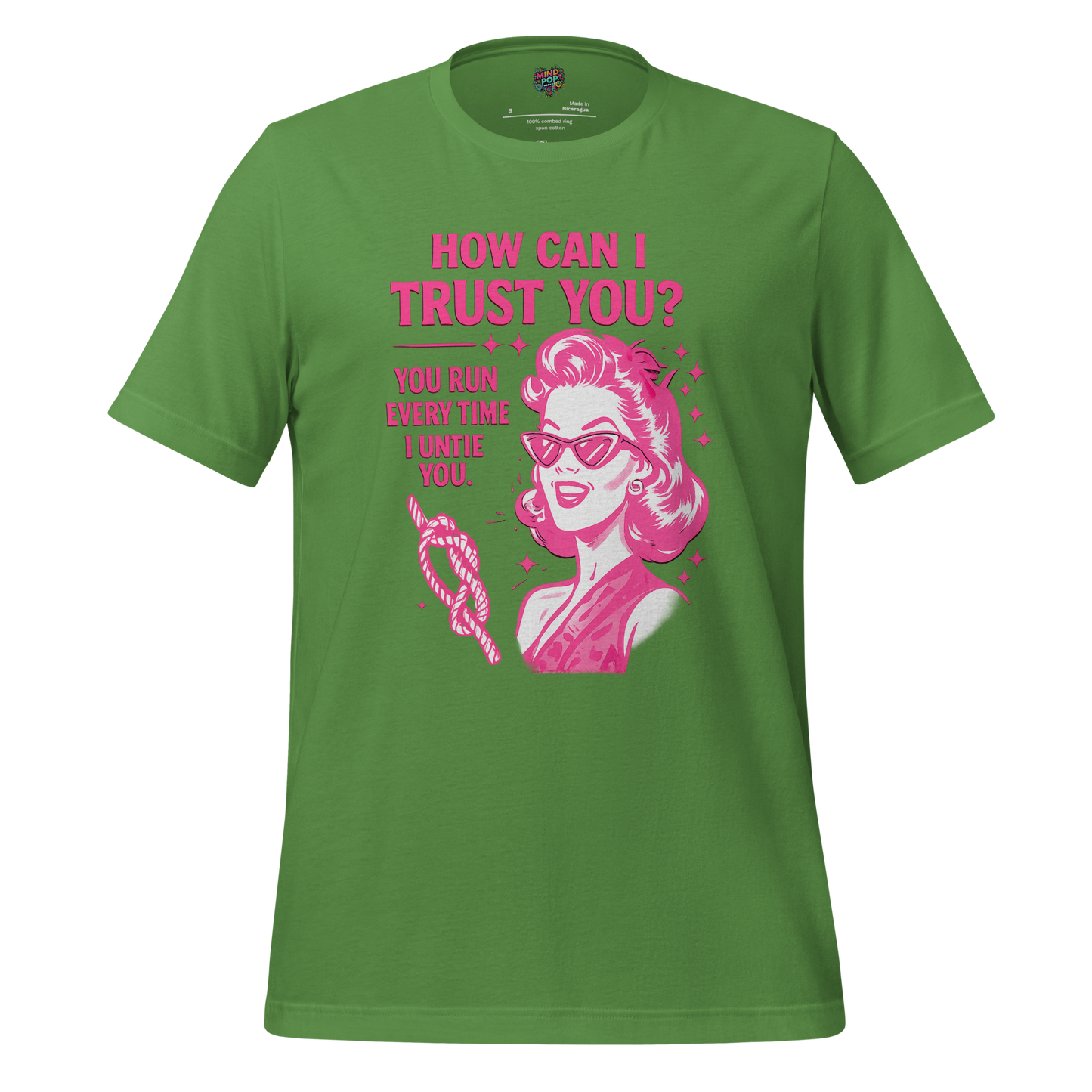 How Can I Trust You Shirt – Retro Sarcastic Graphic Tee Leaf
