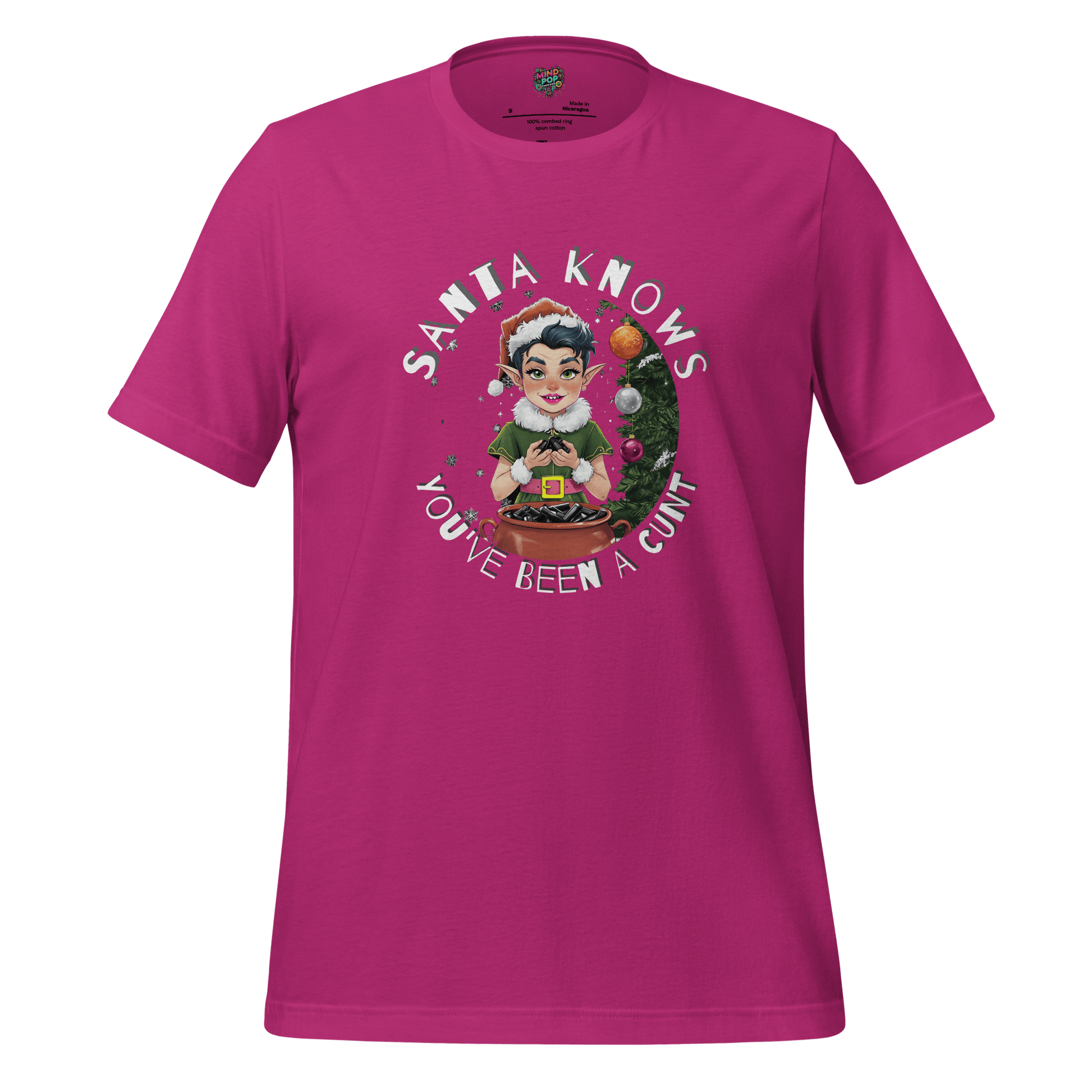 Santa Knows You’ve Been a Cunt Shirt Berry