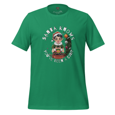 Santa Knows You’ve Been a Cunt Shirt Kelly