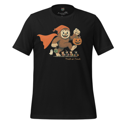 Sasquatch Trick-or-Treat Shirt Vintage Black