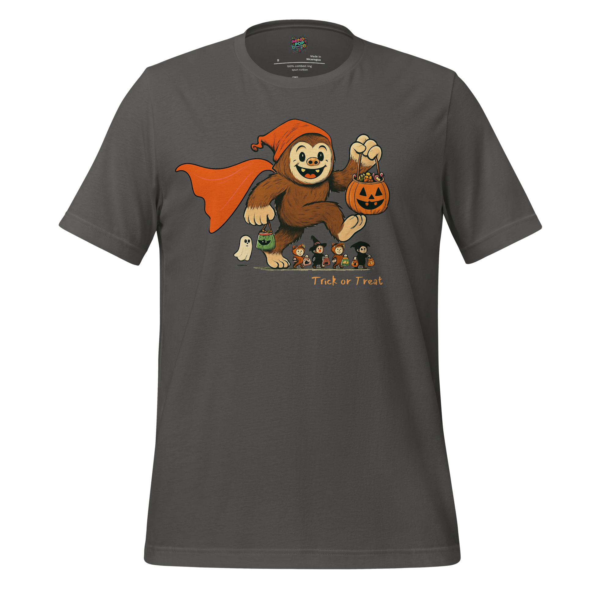 Sasquatch Trick-or-Treat Shirt Asphalt