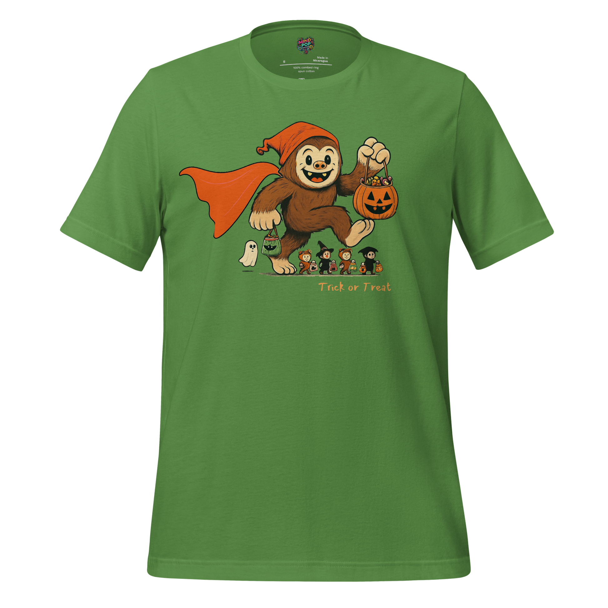 Sasquatch Trick-or-Treat Shirt Leaf