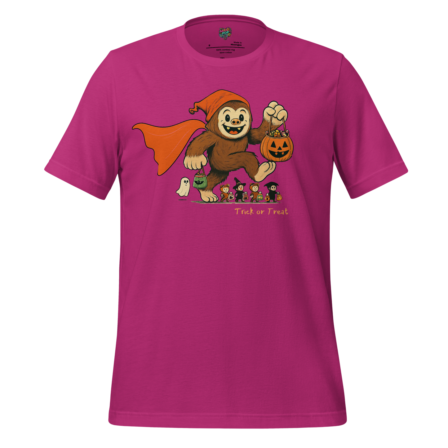 Sasquatch Trick-or-Treat Shirt Berry