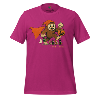 Sasquatch Trick-or-Treat Shirt Berry