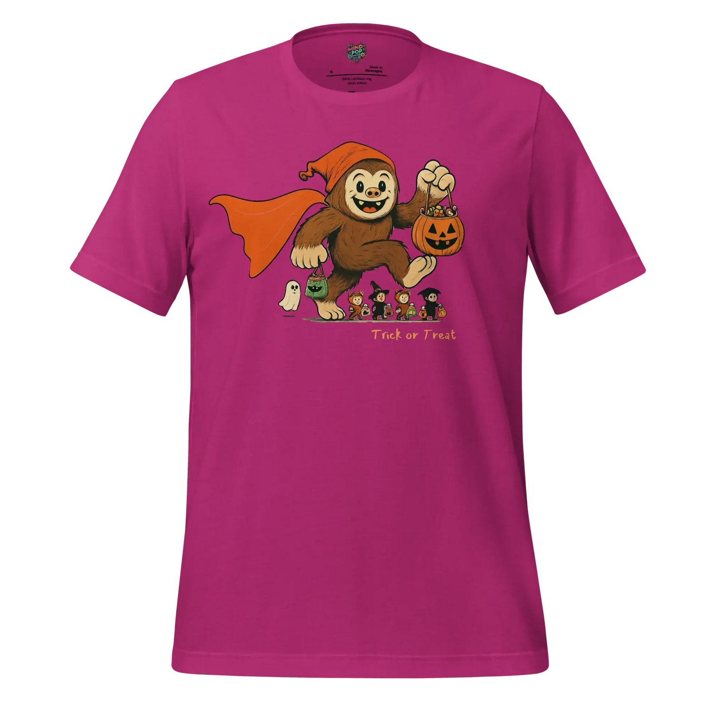 Sasquatch Trick-or-Treat Shirt Berry