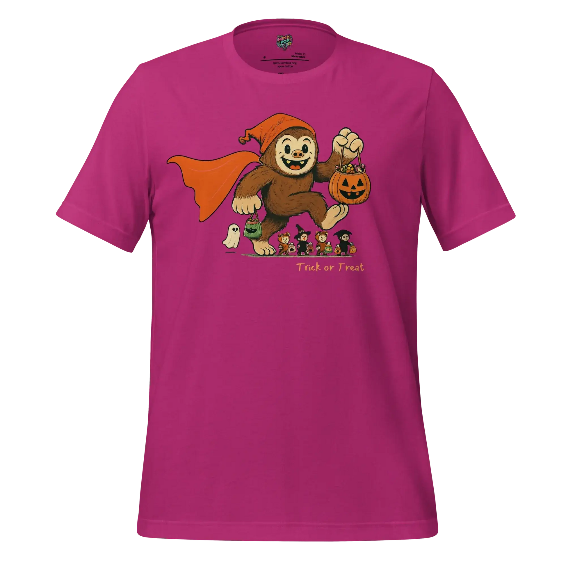 Sasquatch Trick-or-Treat Shirt Berry