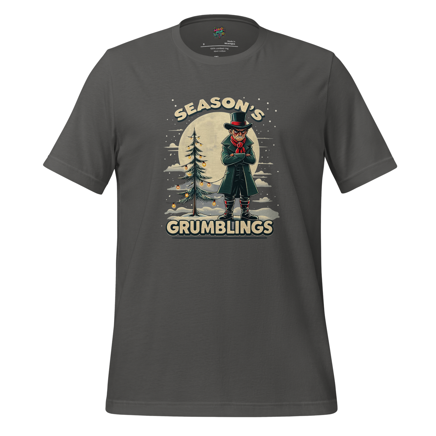 Season’s Grumblings Holiday Tee — Funny Grinch Style Asphalt