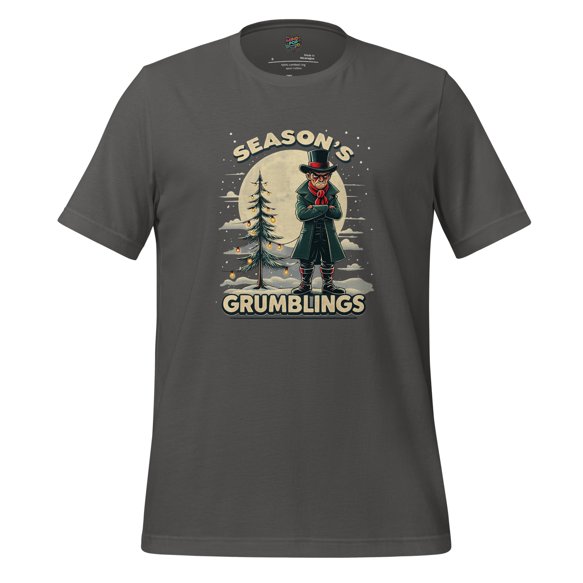 Season’s Grumblings Holiday Tee — Funny Grinch Style Asphalt