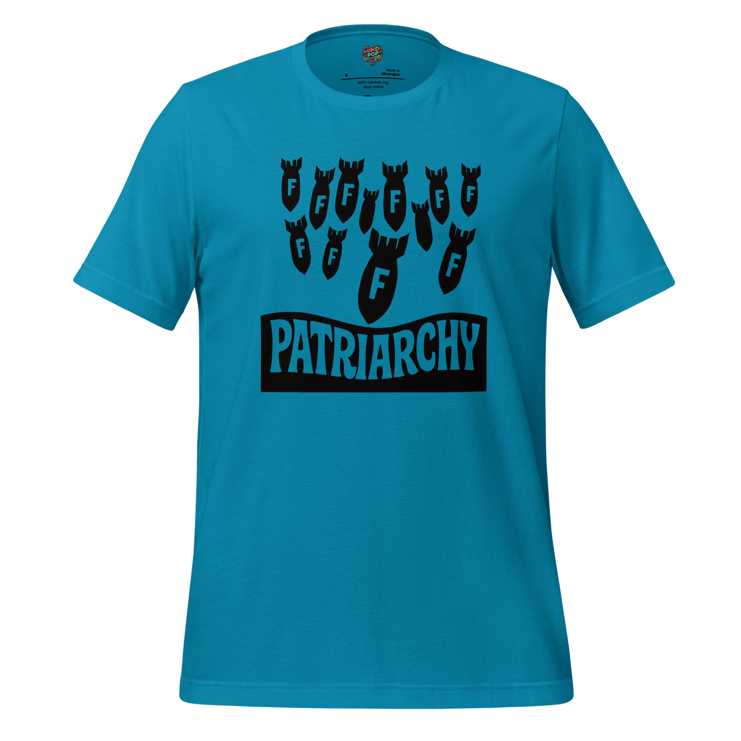 Smash the Patriarchy Shirt Aqua