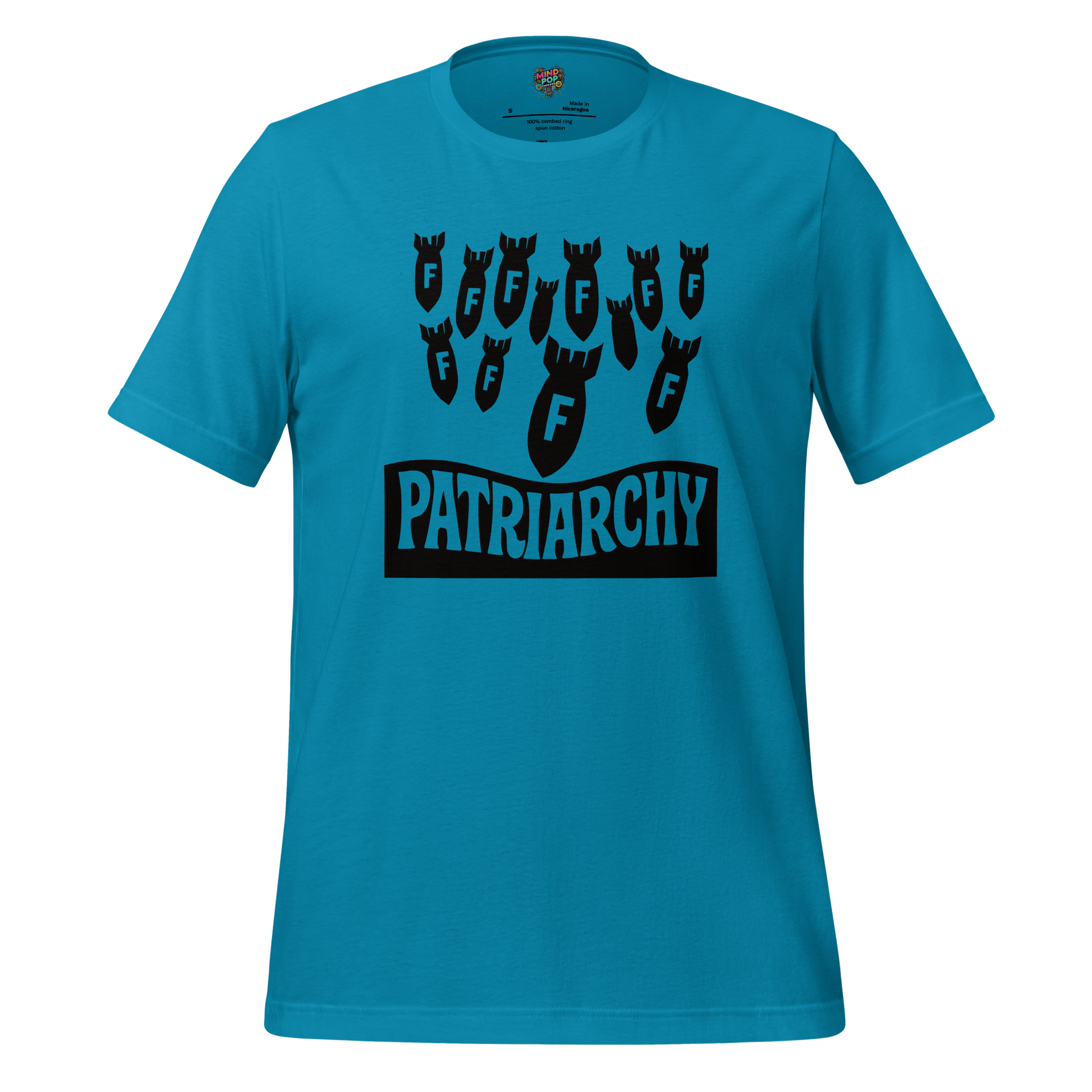 Smash the Patriarchy Shirt Aqua