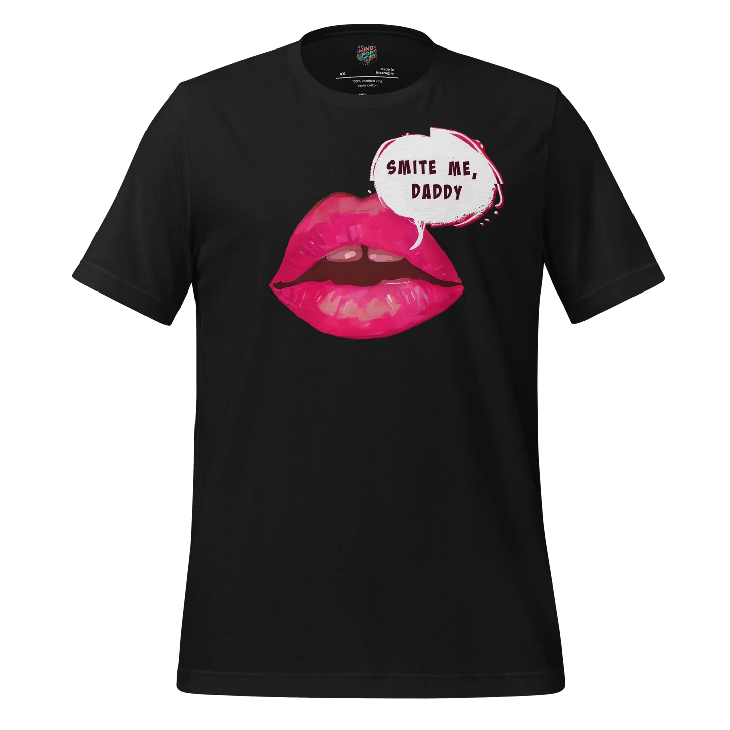 Smite Me Daddy Tee — Blasphemous Humor Graphic Vintage Black