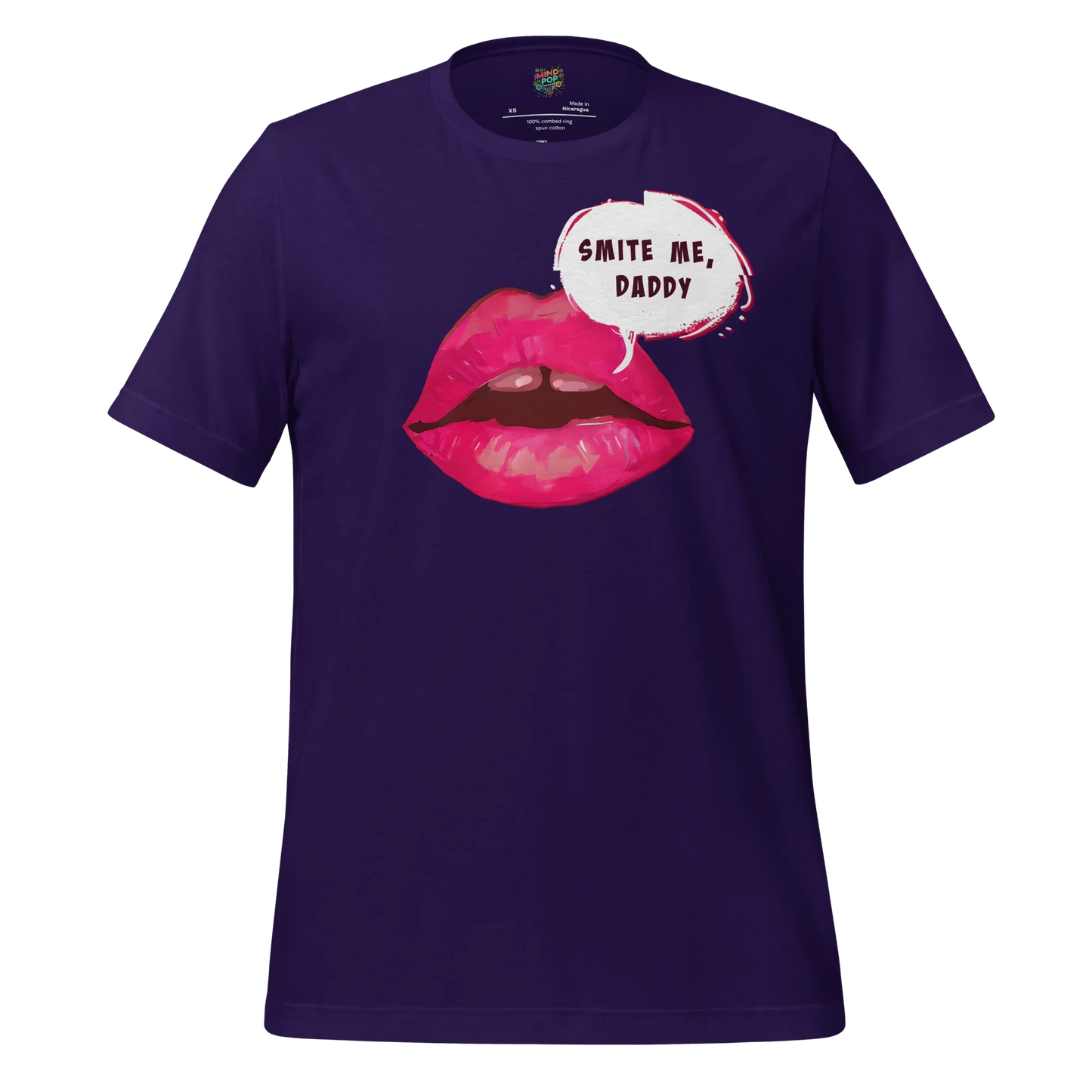 Smite Me Daddy Tee — Blasphemous Humor Graphic Team Purple