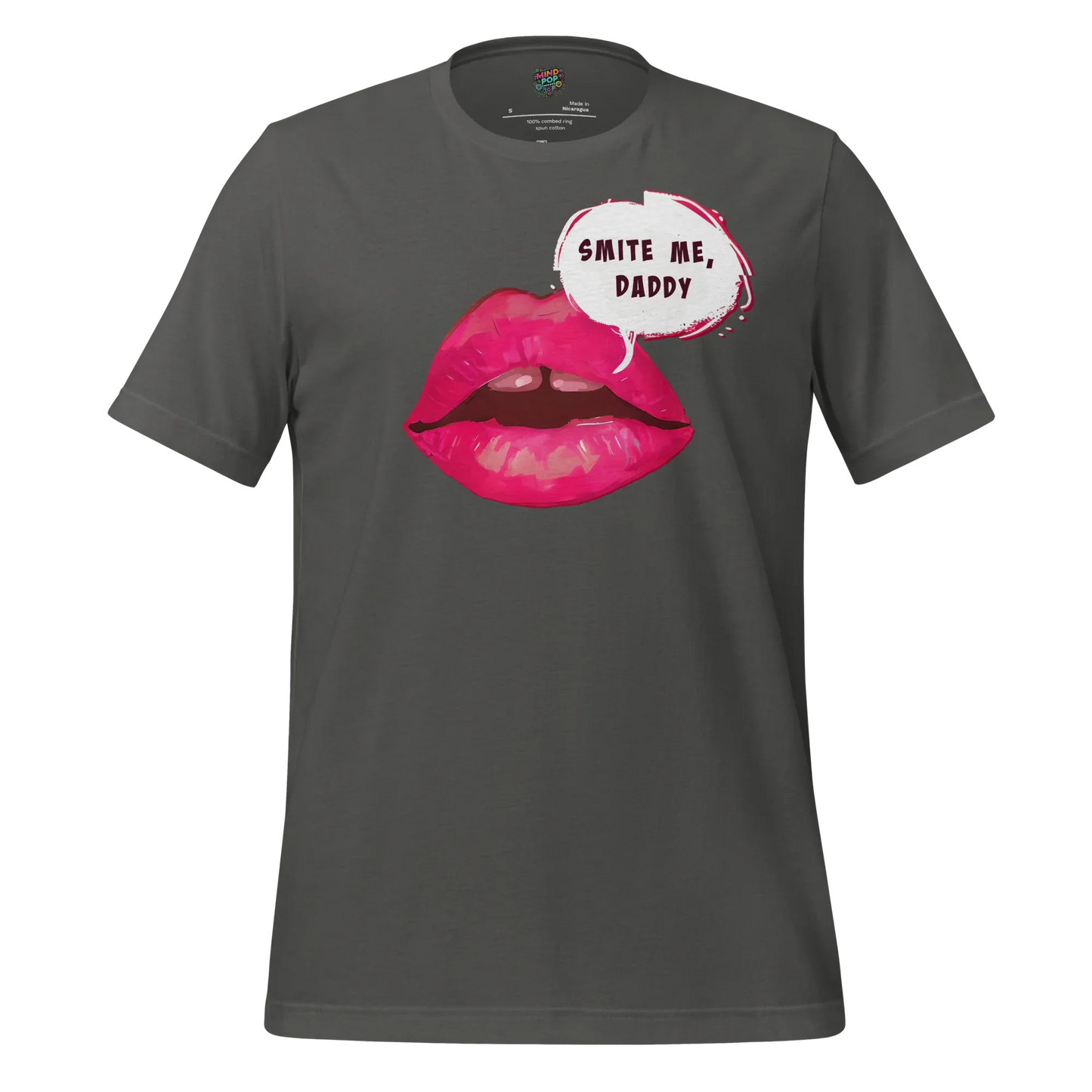 Smite Me Daddy Tee — Blasphemous Humor Graphic Asphalt