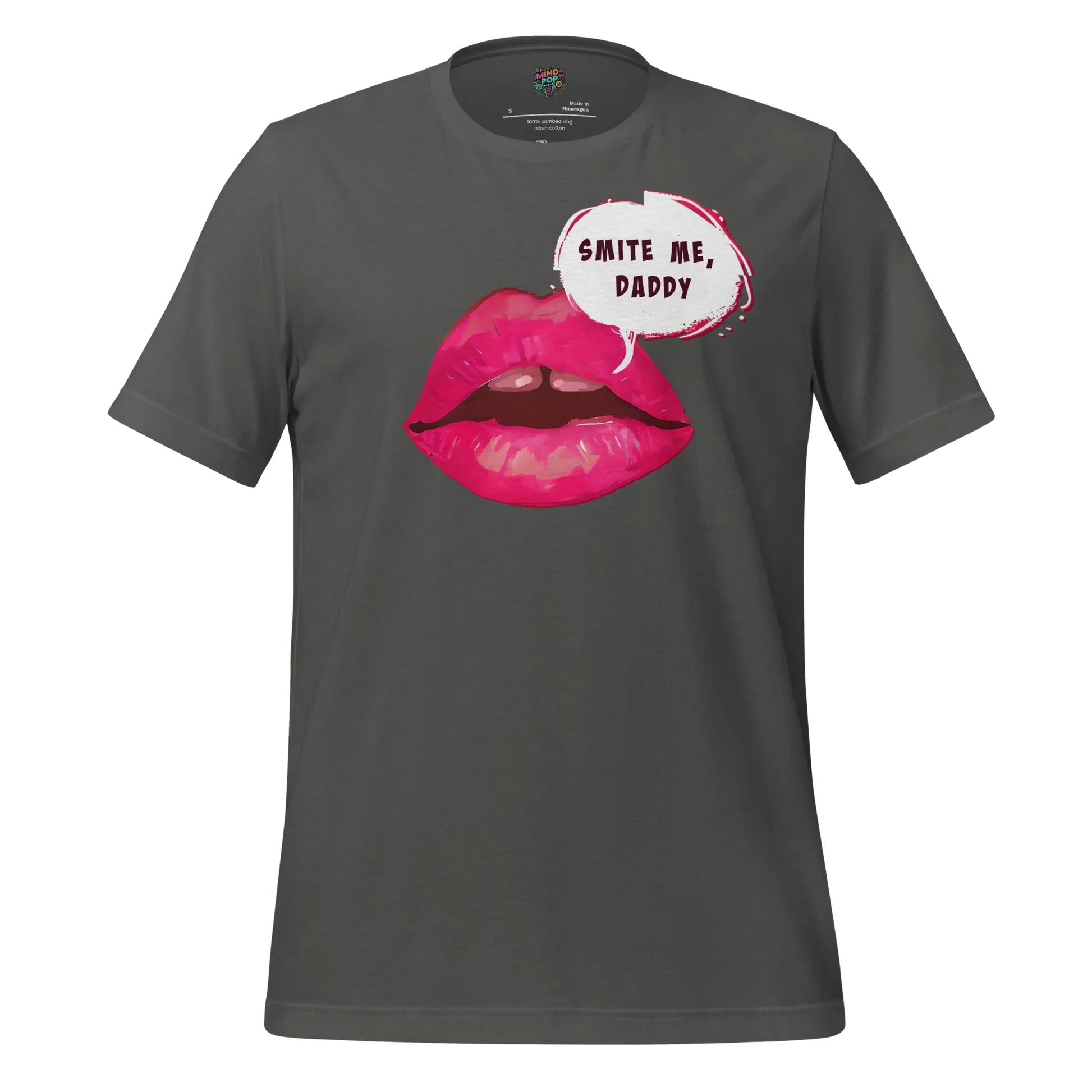 Smite Me Daddy Tee — Blasphemous Humor Graphic Asphalt