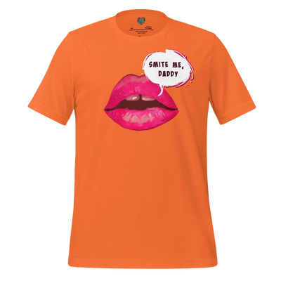 Smite Me Daddy Tee — Blasphemous Humor Graphic Orange