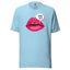 Sod Off Bold Lip Graphic Shirt Ocean Blue