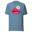 Sod Off Bold Lip Graphic Shirt Steel Blue