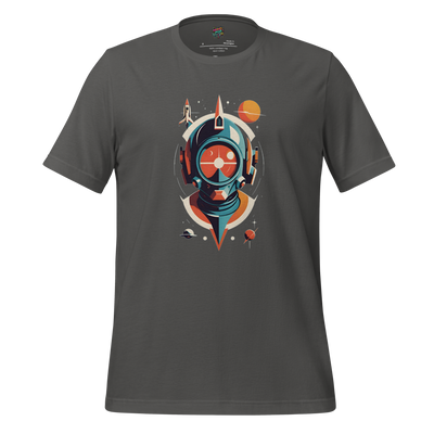 Space Man Astronaut Tee — Vintage Galaxy Style Asphalt